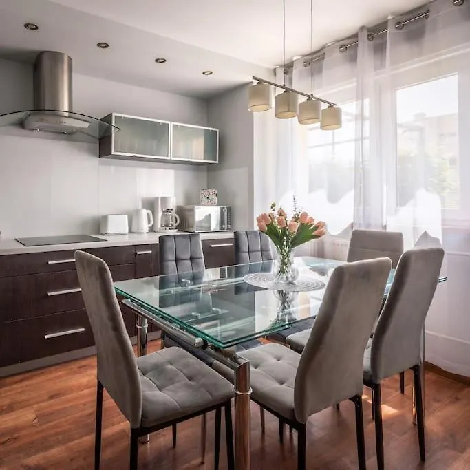 Apartmán Apartament Paryski 4 Pokoje 90M2 2 Poziomy Ogrod Oranzeria Krakov Polsko